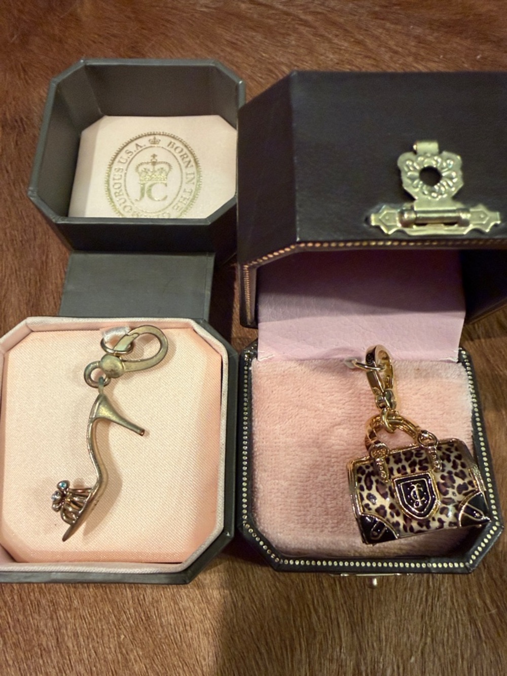Vintage Y2K Juicy couture cute bag/heel charms for charm bracelet/necklace